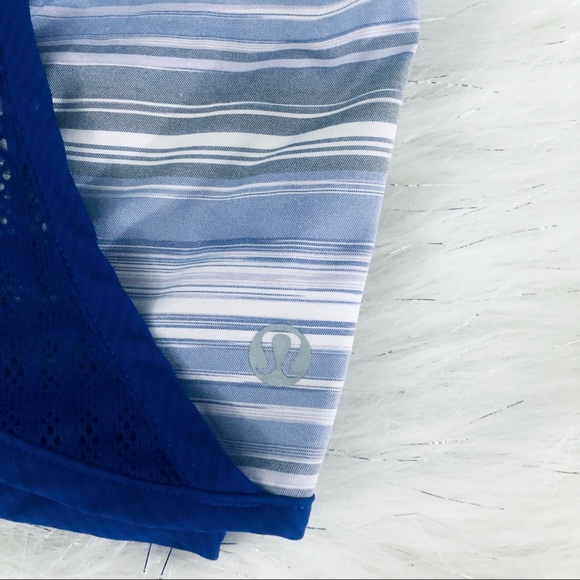 LULULEMON TURBO RUN SHIRT PURPLE STRIPE.SIZE 6 - Picture 10 of 12